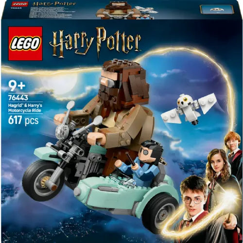 Kocke Lego Harry Potter: Hagridova™ in Harryjeva vožnja z motornim kolesom (76443)