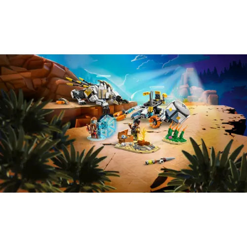 Kocke Lego Horizon Adventures Aloy in Varl proti Armored Walkerju in Sawtoothu (77037)