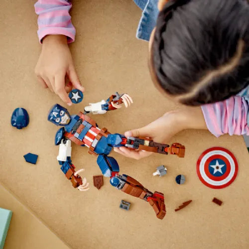 Kocke Lego ® Marvel Konstrukcijska figura Stotnik Amerika (76258) 11904792