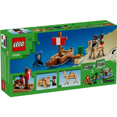 Kocke Lego Minecraft: Potovanje s piratsko ladjo (21259)