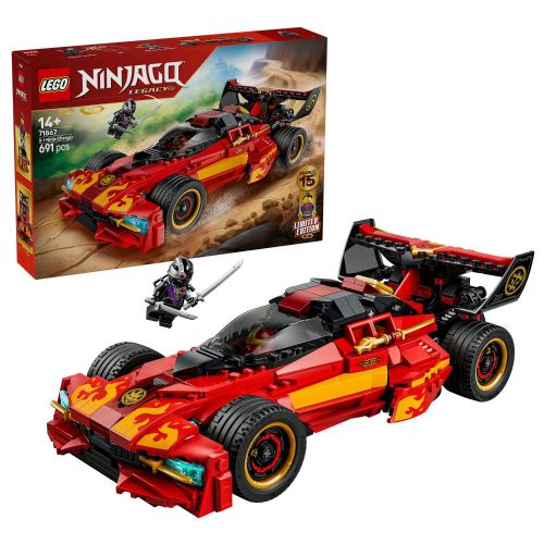 Kocke Lego Ninjago: 15. obletnica superšportnega avtomobila X-1 Ninja, 691 kos, od 14. let (71867)