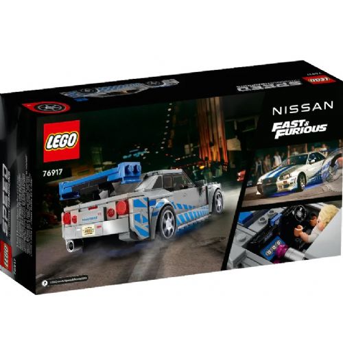 Kocke Lego® Speed Champions: 2 Fast 2 Furious Nissan Skyline GT-R (R34) (76917)
