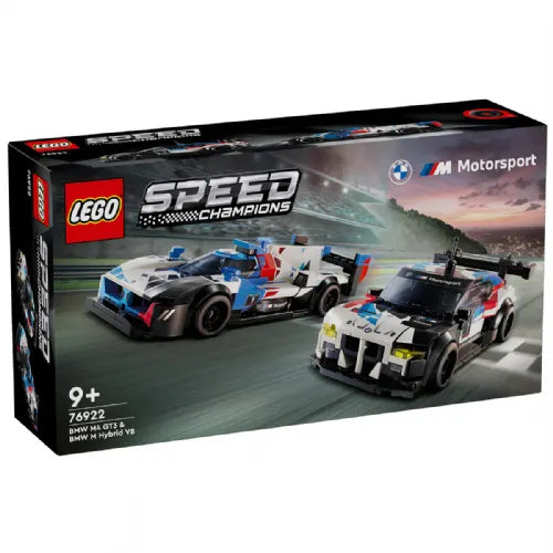 Kocke Lego® Speed Champions Dirkalna avtomobila BMW M4 GT3 in BMW M Hybrid V8 (76922)