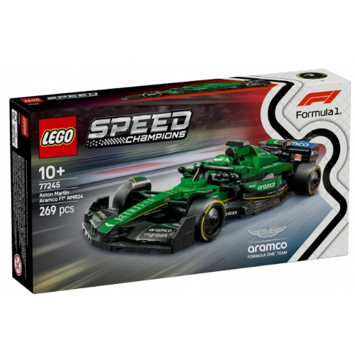 Kocke Lego Speed Champions: Dirkalni avtomobil Aston Martin Aramco F1® AMR24 (77245)