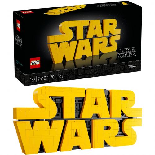 Kocke Lego Star Wars: Iz kock sestavljeni logotip Vojna zvezd (75407), 700 kock, od 18. let