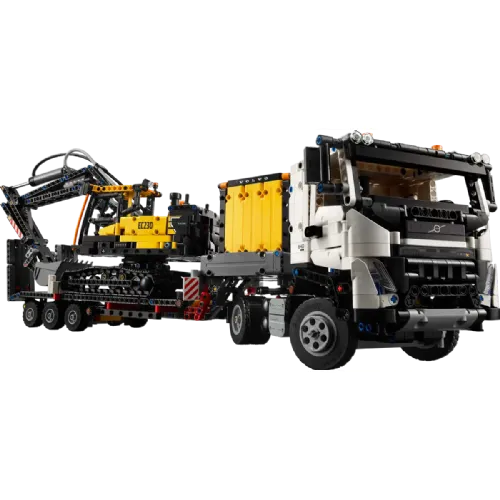 Kocke Lego Technic: Tovornjak Volvo FMX in električni bager EC230 (42175)