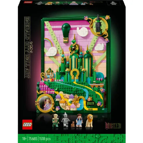 Lego Wicked Emerald City Wall Art 75685, 1518 bricks, from the 18th century
