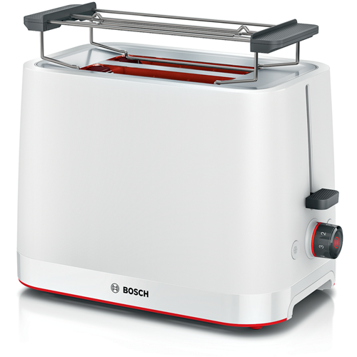 Compact toaster Bosch MyMoment TAT3M121, 950W, for 2 slices of toast, white