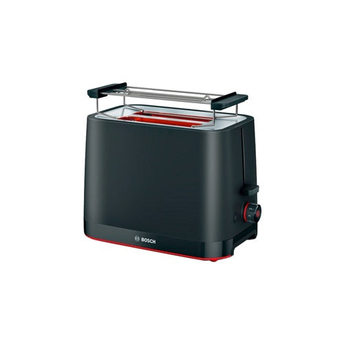 Bosch MyMoment TAT3MA123 compact toaster, 950W, for 2 slices of toast, black