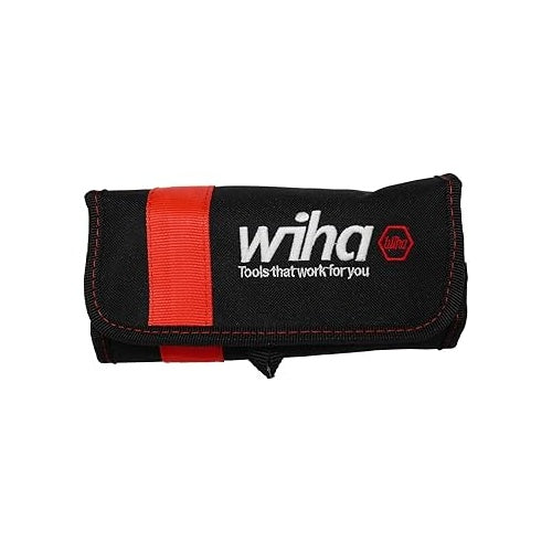 Wiha screwdriver and blade set with replaceable blade SYSTEM 6 (black/red, 12 pieces, with folding box)
