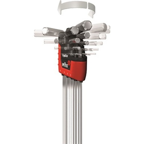 Wiha Allen screwdriver set in ErgoStar holder (9 pieces, MagicRing holding function)