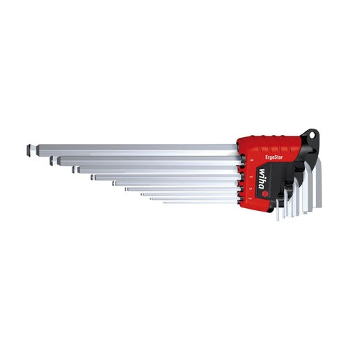 Wiha Allen screwdriver set in ErgoStar holder (9 pieces, MagicRing holding function)