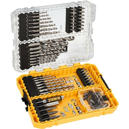 DeWalt DT70761 Bit and Drill Set, EXTREME + High Performance HSS-G, (72 pieces, in TOUGHCASE)