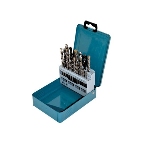 Makita D-46202 drill bit set, 18-piece (blue)