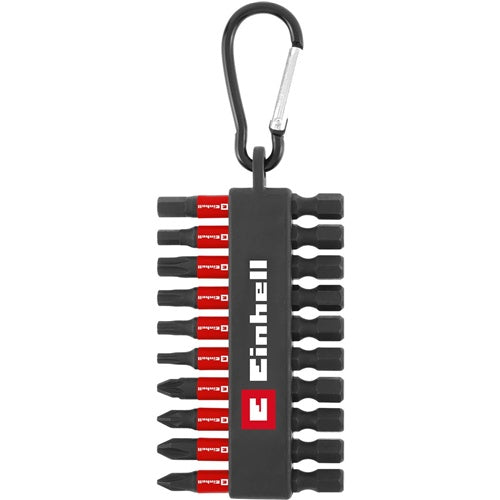 KWB impact socket set with carabiner, pocket set, 50 mm, 10-piece
