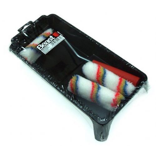 Roller set 100mm with drip tray + 3 rollers