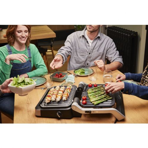 Kontaktni žar Tefal OptiGrill 4in1 GC774D, 2.100 W, s pekačem, nerjaveče jeklo