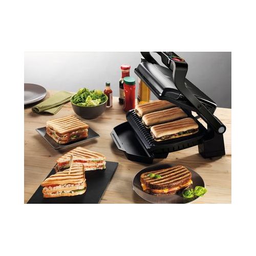 Kontaktni žar Tefal OptiGrill+ GC712834 Black Edition (črn, 2000 W)