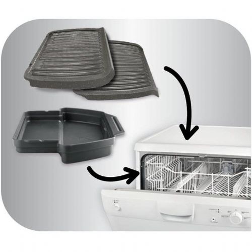 Kontaktni žar Tefal OptiGrill GC7058, 2000 W, črna