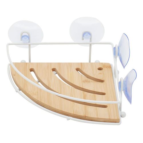 Bathroom soap holder, bamboo, angular, 27x19.8x8cm