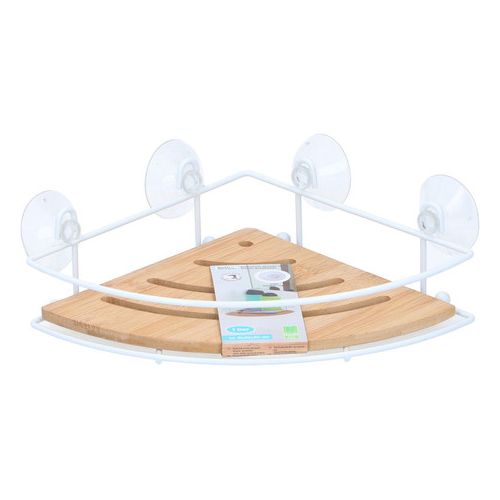 Bathroom soap holder, bamboo, angular, 27x19.8x8cm