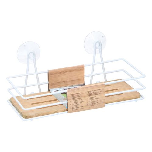 Bathroom soap holder, bamboo, rectangular, 26.5x11.5x10.6cm
