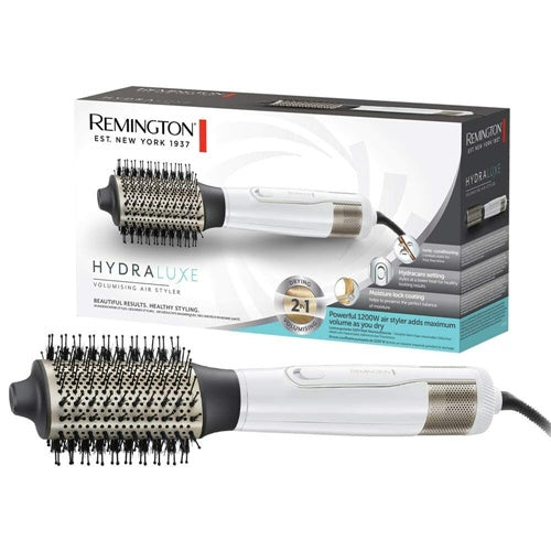 Krtača na vroč zrak Remington HYDRAluxe AS8901, 1200 W, 3 stopnje, bela