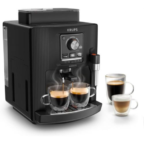 KRUPS Serenity EA4008E0 coffee machine, 15 bar, 1450 W, metal grinder, black
