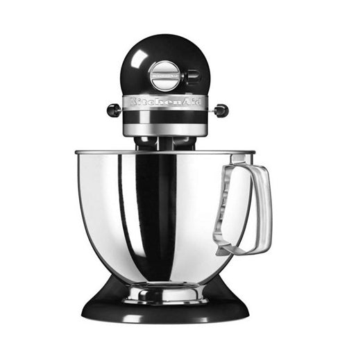 Kuhinjski robot KitchenAid Artisan 5KSM125, 300 W, 4,8 l posoda, 10 hitrosti, kovinsko ohišje, črn