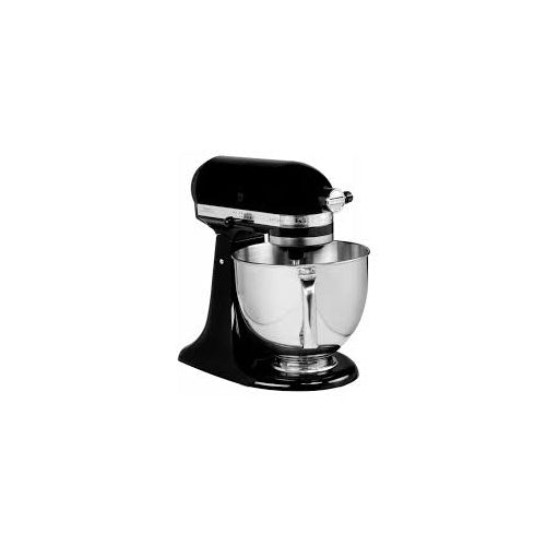 Kuhinjski robot KitchenAid Artisan 5KSM125, 300 W, 4,8 l posoda, 10 hitrosti, kovinsko ohišje, črn