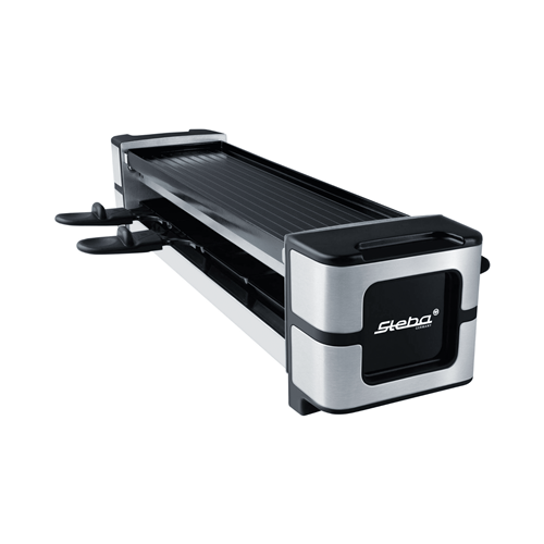 Kitchen grill Steba RC 140 reversible cast iron plate, 600 W, stepless regulator, non-stick coating, 4 raclette pans