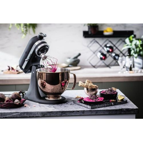 Kuhinjski robot Kitchenaid Artisan Premium 5KSM185PSEBK 4,8 l, kovinsko ohišje, 300 W, nerjaveče jeklo, črna barva