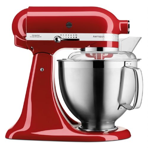 Kuhinjski robot KitchenAid Artisan Premium 5KSM185PSEER, barva Empire Red (rdeča, 300 W)