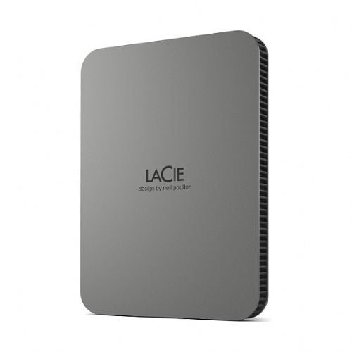 Zunanji disk LaCie Mobile Drive 2 TB, USB-C, USB 3.2 Gen 1, zaščita z geslom, sive barve