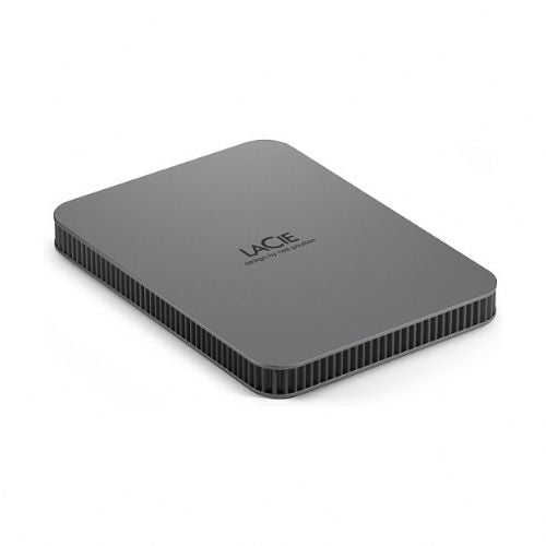 Zunanji disk LaCie Mobile Drive 2 TB, USB-C, USB 3.2 Gen 1, zaščita z geslom, sive barve