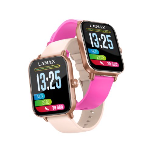 LAMAX BCool 2 Play Smartwatch, 1.83" display, Bluetooth 5.3 calls, 100+ sports modes, 7 days battery life, rose gold