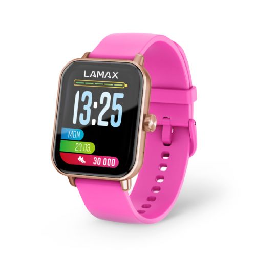 LAMAX BCool 2 Play Smartwatch, 1.83" display, Bluetooth 5.3 calls, 100+ sports modes, 7 days battery life, rose gold
