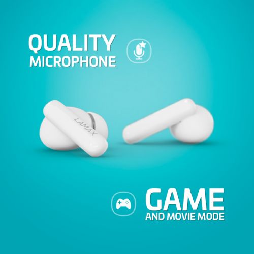 Brezžične slušalke Lamax Clips1 Plus, bele