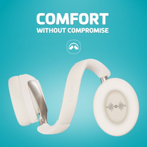 Wireless ANC Bluetooth headphones LAMAX HighComfort2 ANC White, 57 h battery, Bluetooth 5.4, white