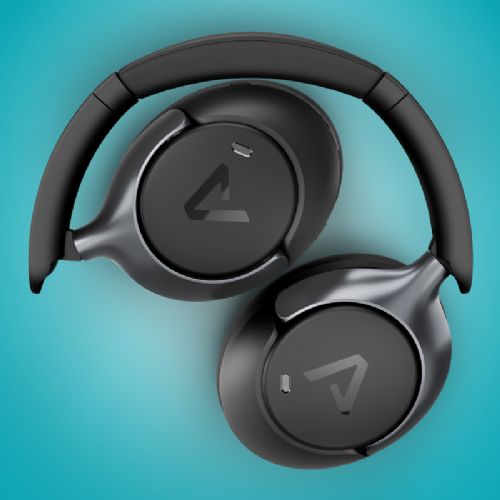 Brezžične ANC slušalke LAMAX HighComfort2 ANC, Bluetooth 5.4, 40 mm pretvorniki, do 57 ur, črne barve