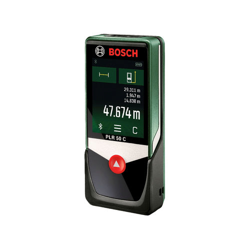 Bosch AdvancedDistance 50C laser distance meter (green/black, range 50 m, Bluetooth)