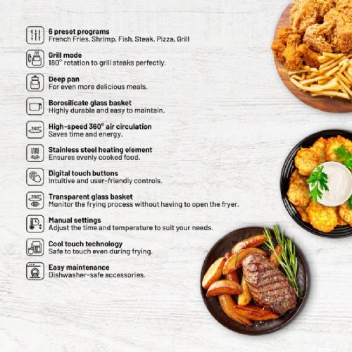 Cvrtnik na vroč zrak Lauben 3 in1 5500BG