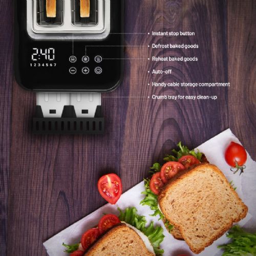 Lauben Toaster 900BC, 900 W, touch screen, 7 browning levels, black