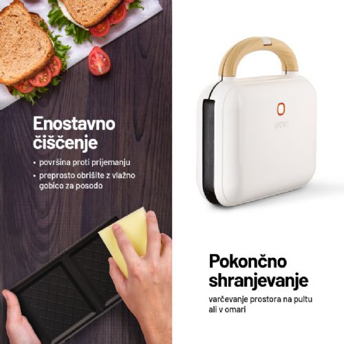 Pekač sendvičev Lauben 3v1 (900W)