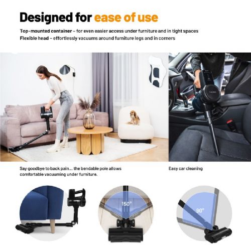 Pokončni sesalnik Lauben 2in1 Pet Plus 4, 400W, LED osvetlitev