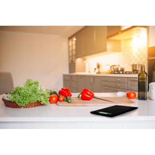 LCD kitchen scale Aptel up to 5kg black