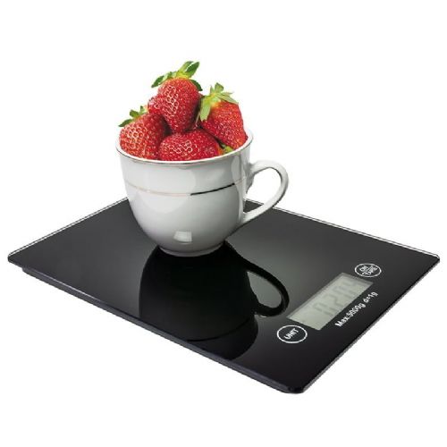 LCD kitchen scale Aptel up to 5kg black
