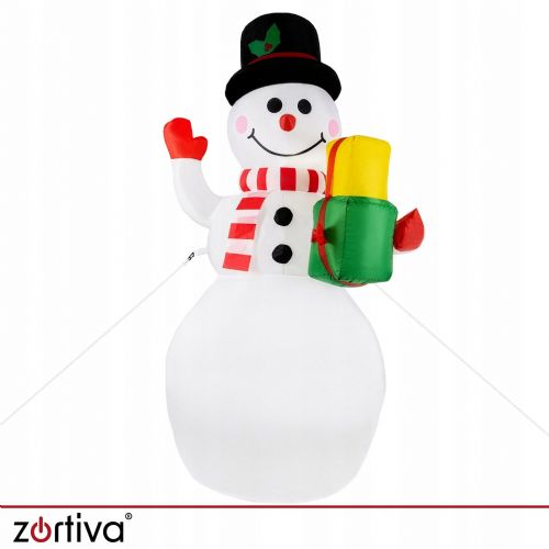 LED RGB inflatable snowman 155cm projector and compressor