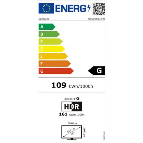 Televizor Samsung UE65U8072FUXXH 65" (164 cm), 4K UHD (3.840 x 2.160), 50 Hz, HDR, HDR10+ 152171653