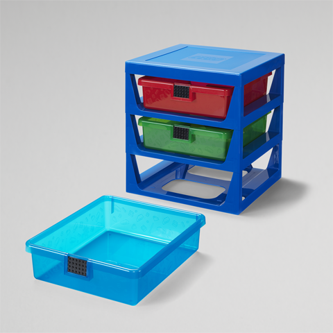 Lego®: 3- delni shranjevalni predalnik - Modra (40950002)